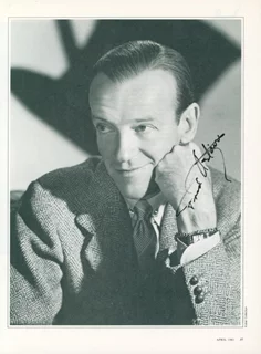 Fred Astaire autograph