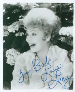 Lucille Ball autograph