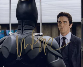 Christian Bale autograph