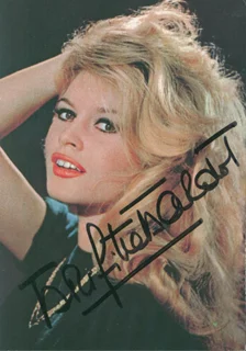 Brigitte Bardot autograph