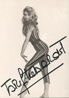Brigitte Bardot autograph
