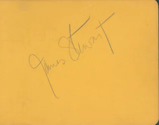 James Stewart autograph