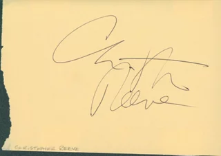 Christopher Reeve autograph