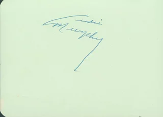 Audie Murphy autograph
