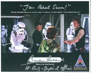 Barrie Holland autograph