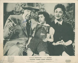 Broderick Crawford autograph