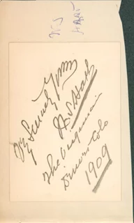William S. Hart autograph
