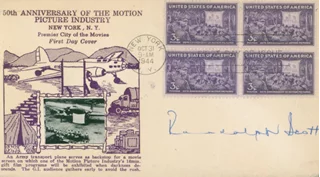 Randolph Scott autograph