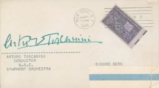 Arturo Toscanini autograph
