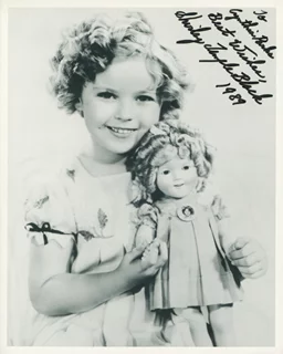 Shirley Temple Black autograph