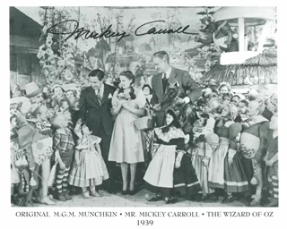 Mickey Carroll autograph