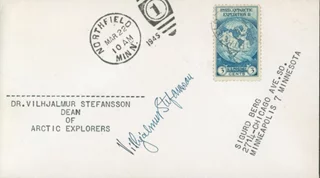 Vilhjalmur Stefansson autograph