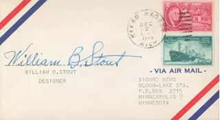 William B. Stout autograph