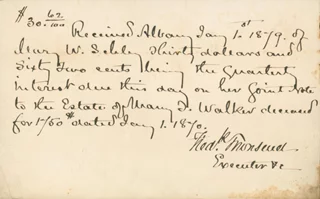 Frederick Townsend autograph