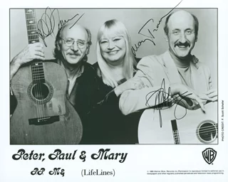 Peter, Paul and Mary autograph