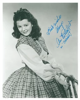 Ann Rutherford autograph