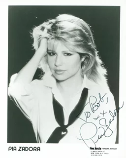 Pia Zadora autograph
