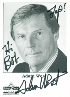 Adam West autograph
