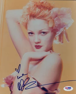 Drew Barrymore autograph