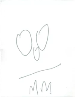 Marilyn Manson autograph