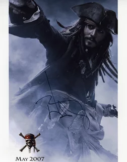 Johnny Depp autograph
