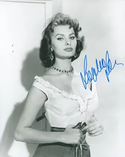 Sophia Loren autograph
