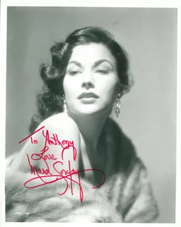 Mara Corday autograph