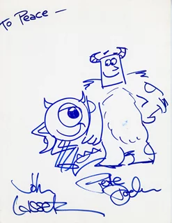 Monsters Inc. autograph