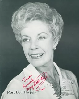 Mary Beth Hughes autograph