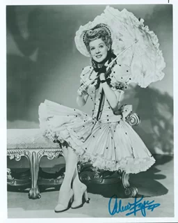 Alice Faye autograph