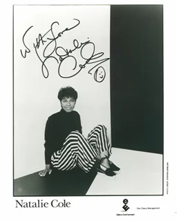 Natalie Cole autograph