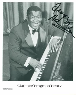 Clarence Frogman Henry autograph