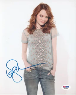 Emma Stone autograph