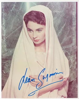 Jean Simmons autograph