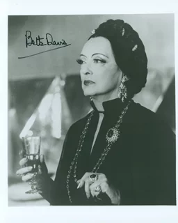 Bette Davis autograph