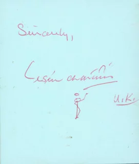 Leslie Charteris autograph