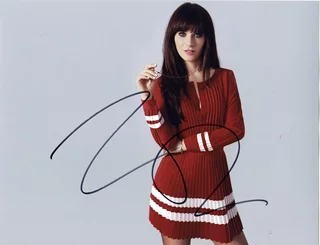 Zooey Deschanel autograph