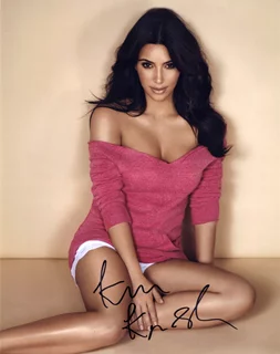 Kim Kardashian autograph