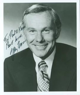 Johnny Carson autograph
