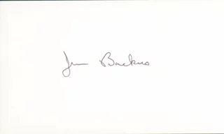 Jim Backus autograph