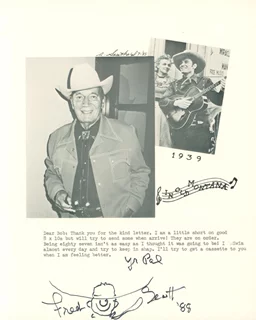Fred Scott autograph
