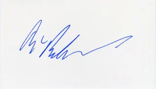 Burt Bacharach autograph