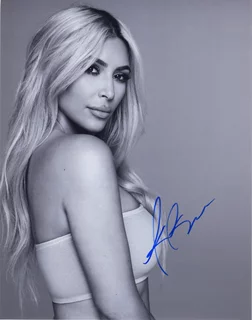 Kim Kardashian autograph