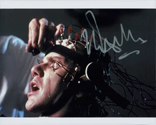 Malcolm McDowell autograph