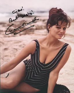 Claudia Cardinale autograph