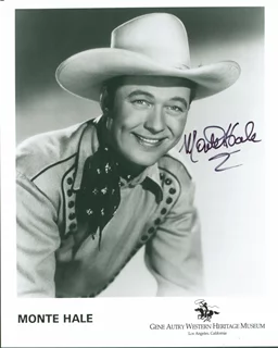 Monte Hale autograph