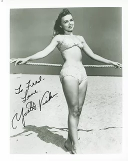 Yvette Vickers autograph