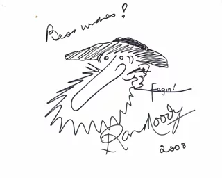 Ron Moody autograph
