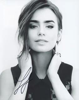 Lily Collins autograph