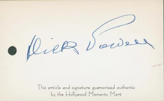 Dick Powell autograph